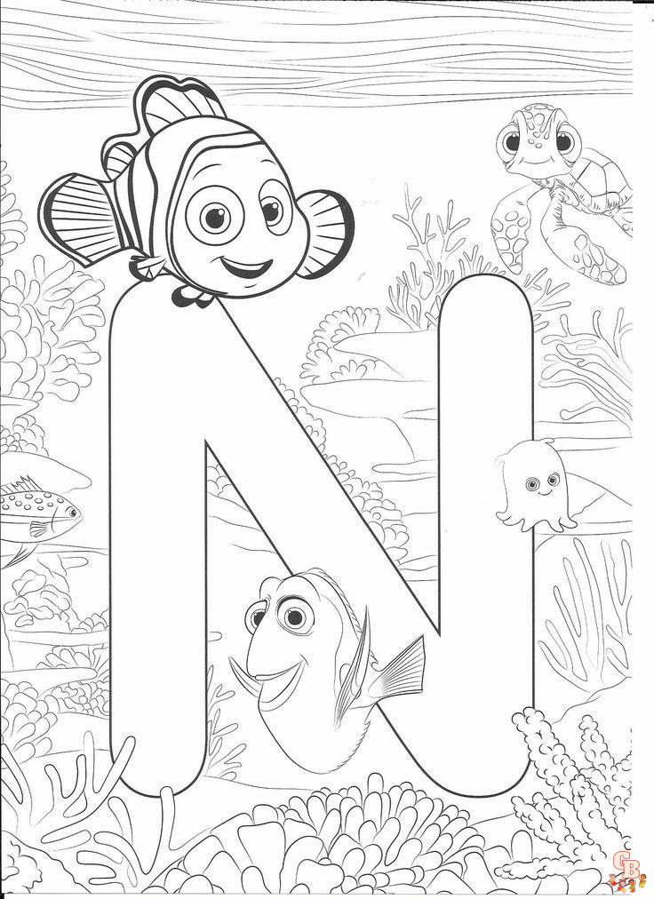 Coloriage Alphabet Disney