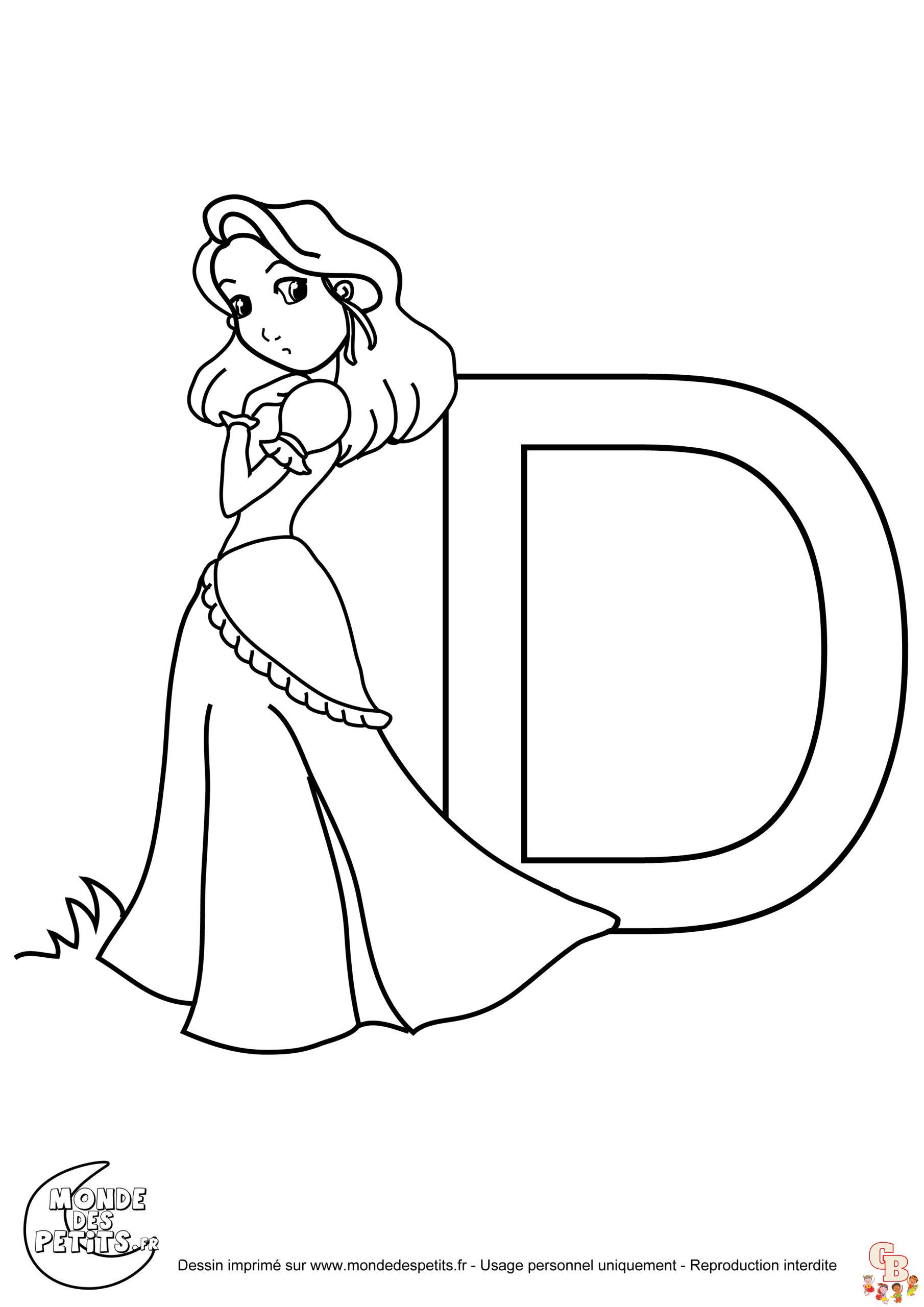 Coloriage Alphabet Disney