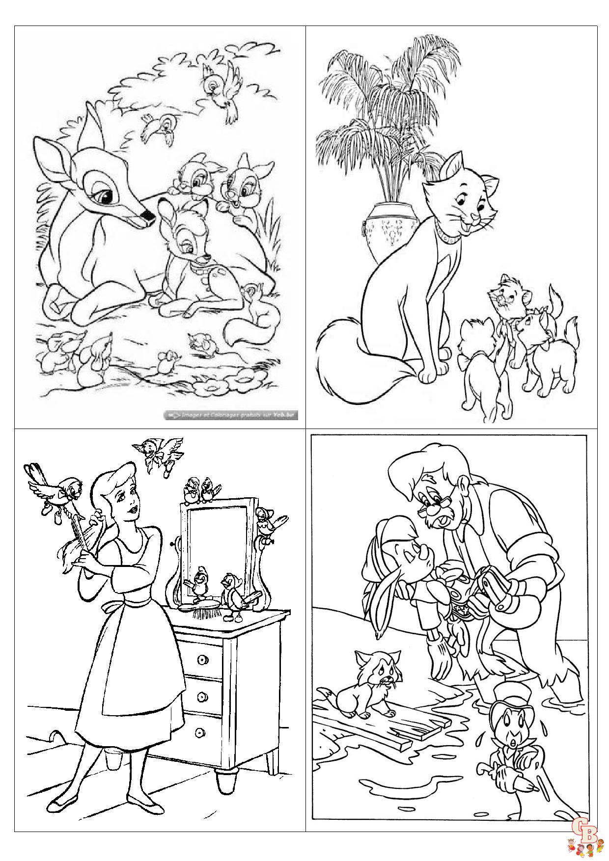 Coloriage Alphabet Disney