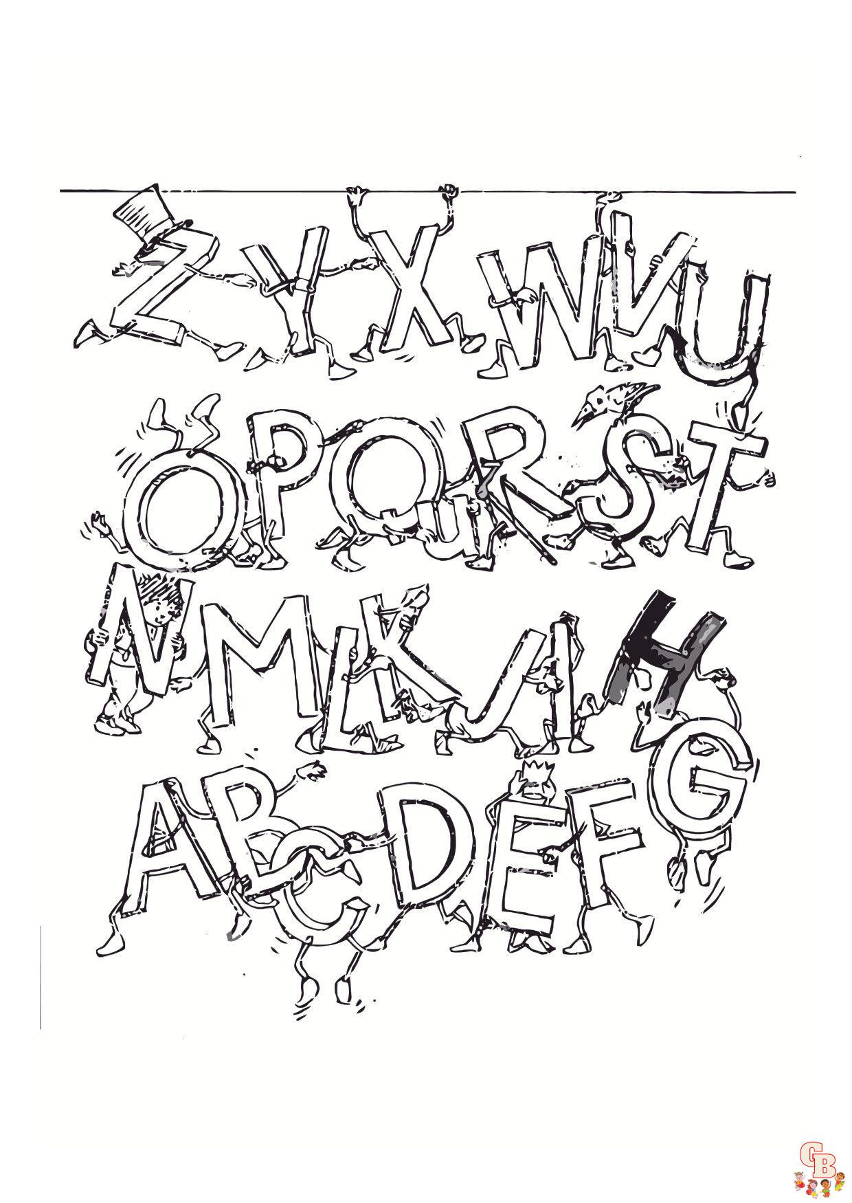 Coloriage Alphabet Disney