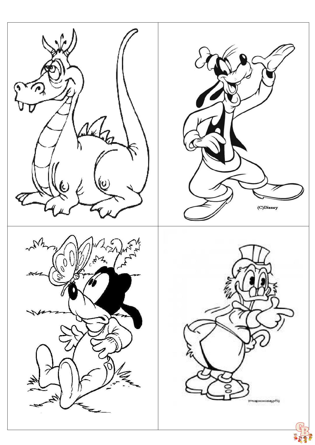 Coloriage Alphabet Disney