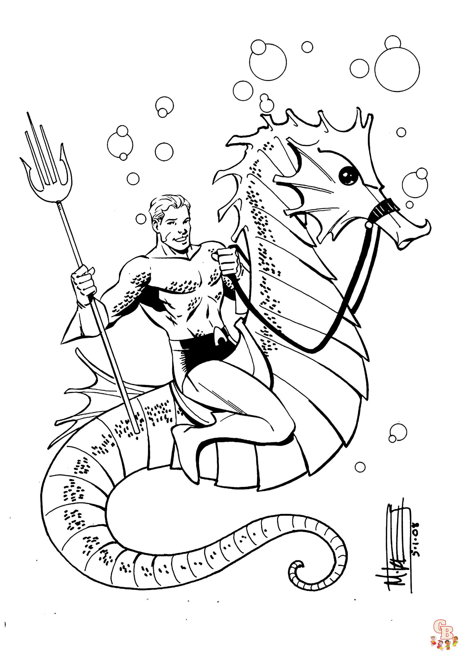 Coloriage Aquaman