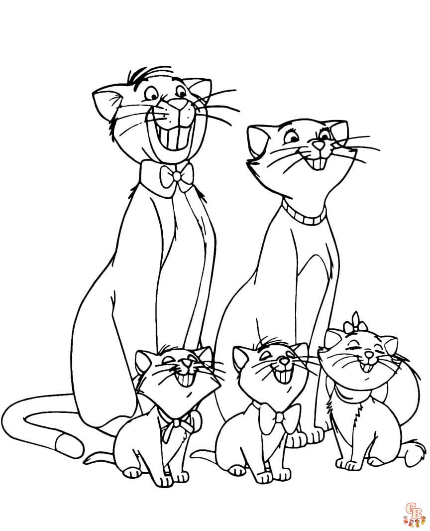 Coloriage Aristochats