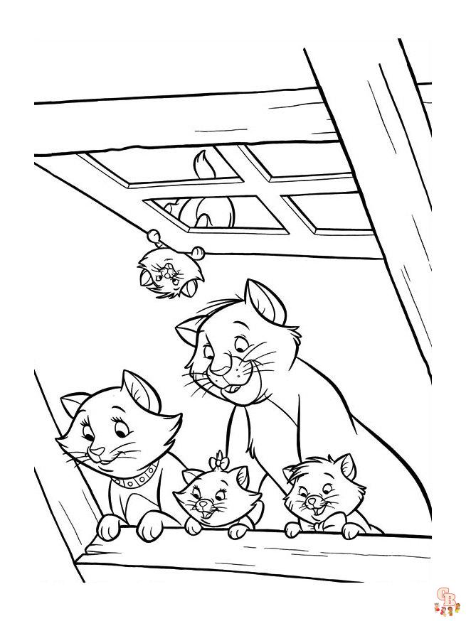 Coloriage Aristochats