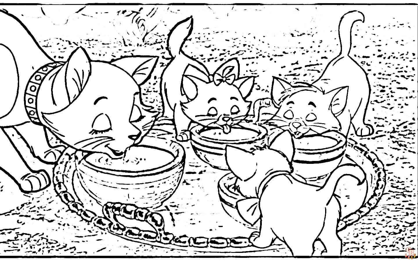 Coloriage Aristochats