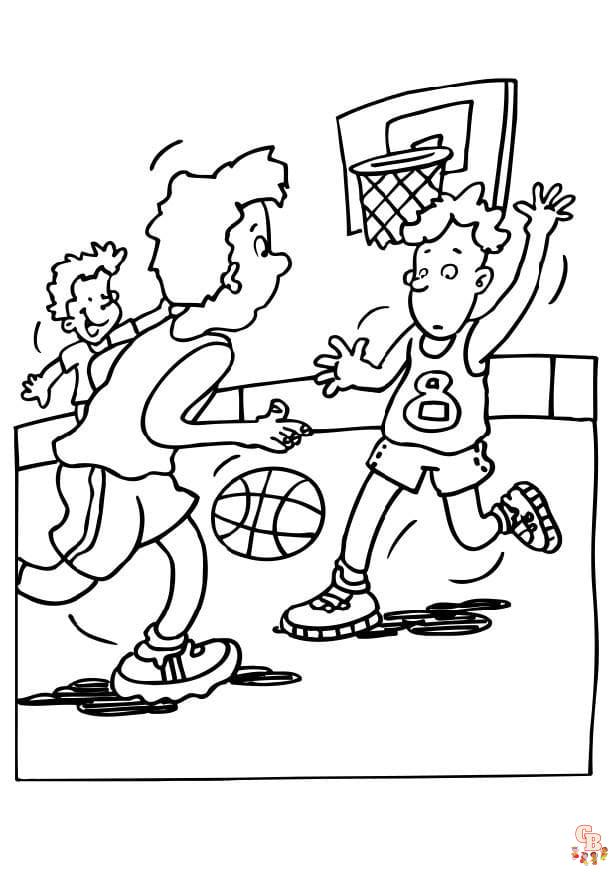 Coloriage Basket