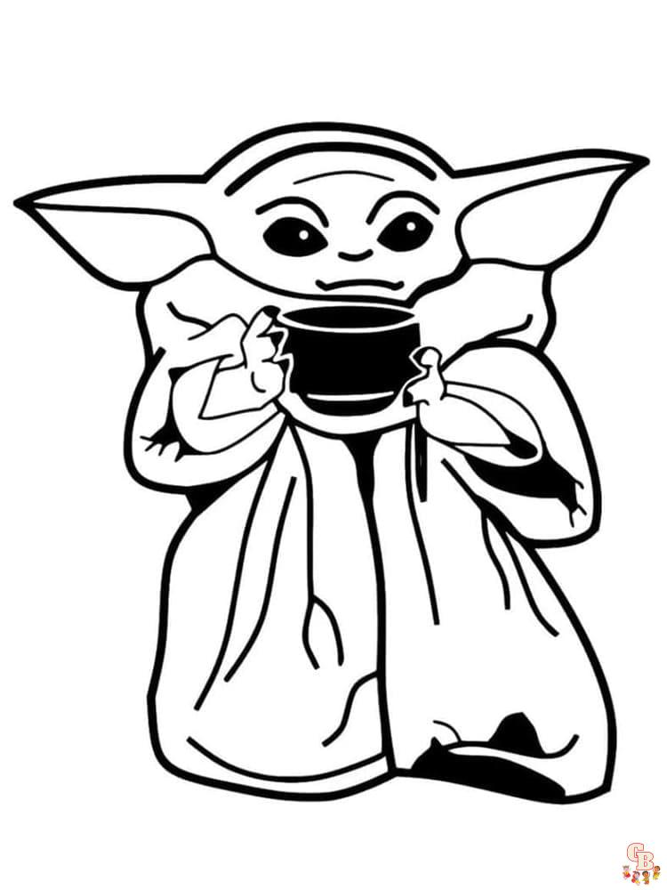 Coloriage Bebe Yoda