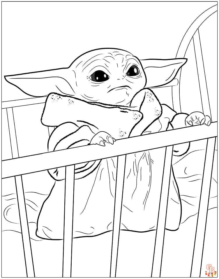 Coloriage Bebe Yoda