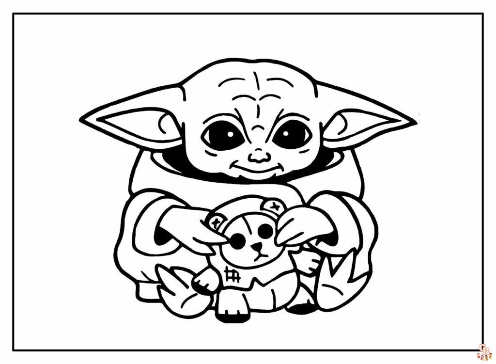 Coloriage Bebe Yoda