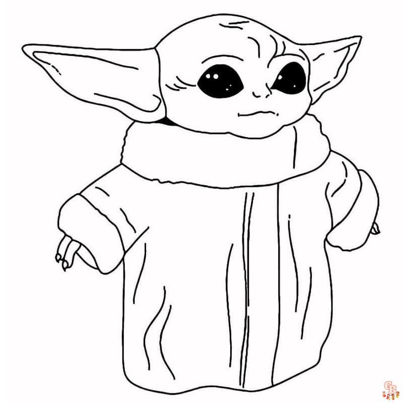 Coloriage Bebe Yoda