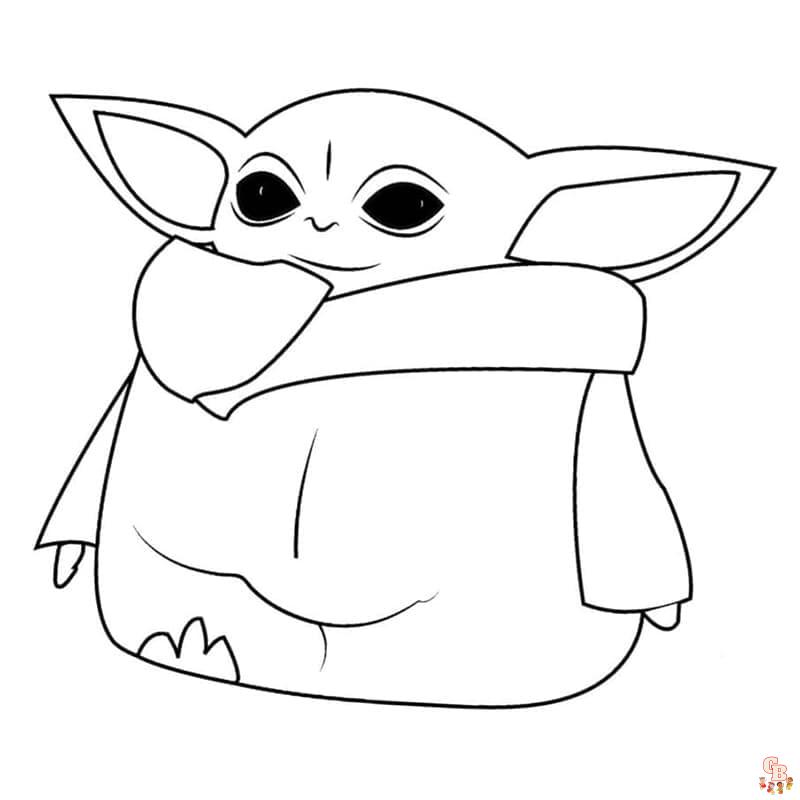 Coloriage Bebe Yoda