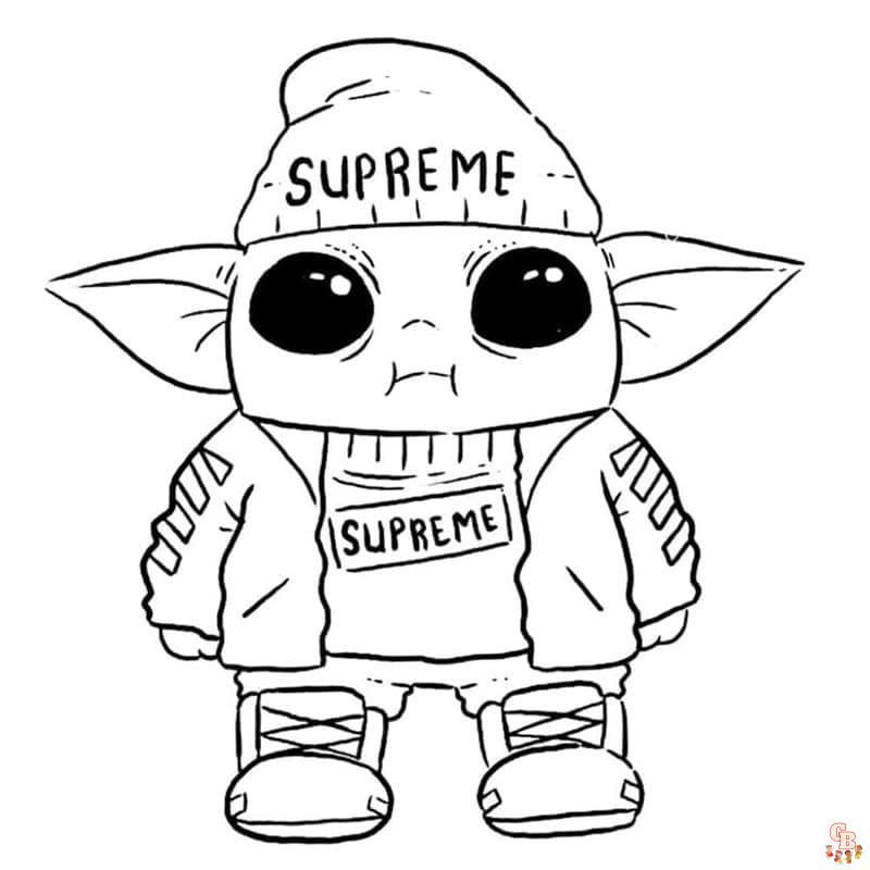 Coloriage Bebe Yoda