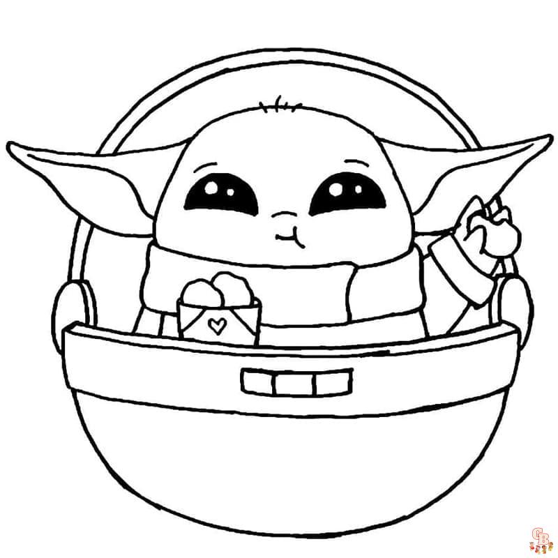 Coloriage Bebe Yoda