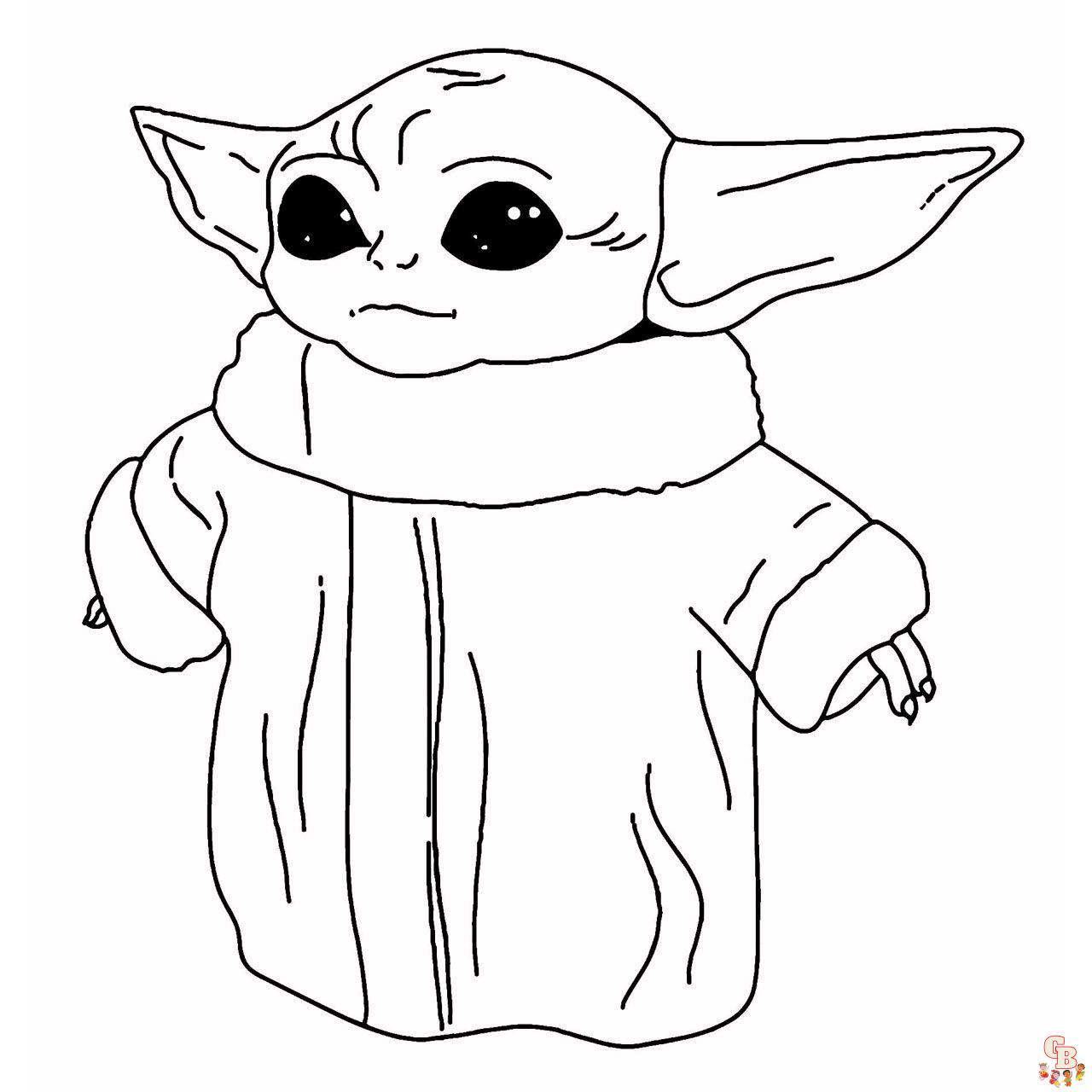 Coloriage Bebe Yoda