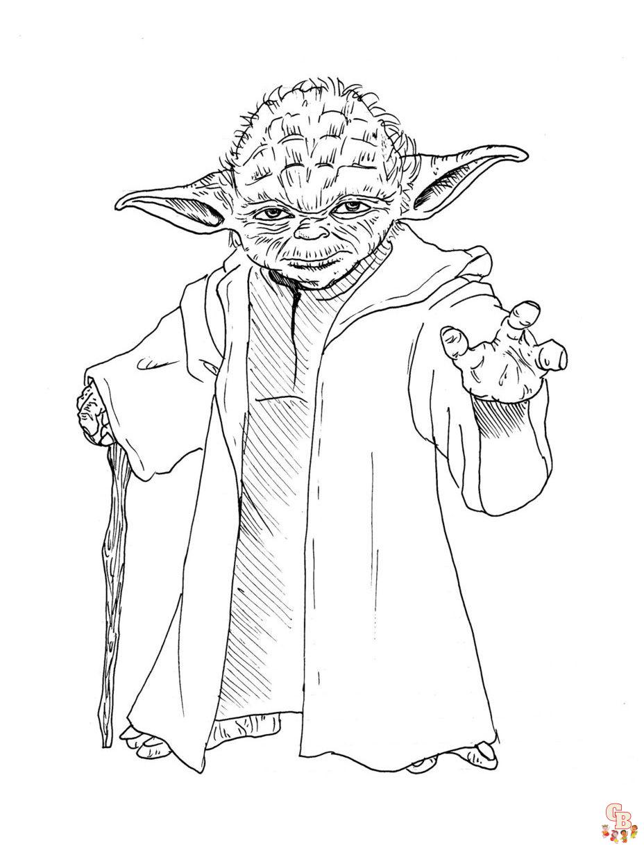 Coloriage Bebe Yoda