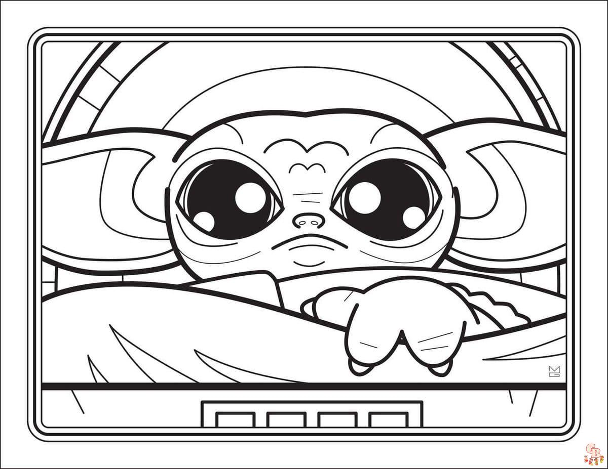 Coloriage Bebe Yoda