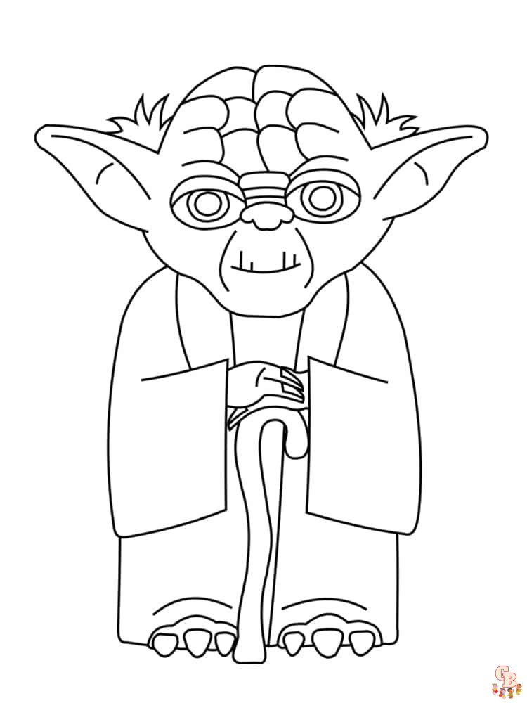 Coloriage Bebe Yoda