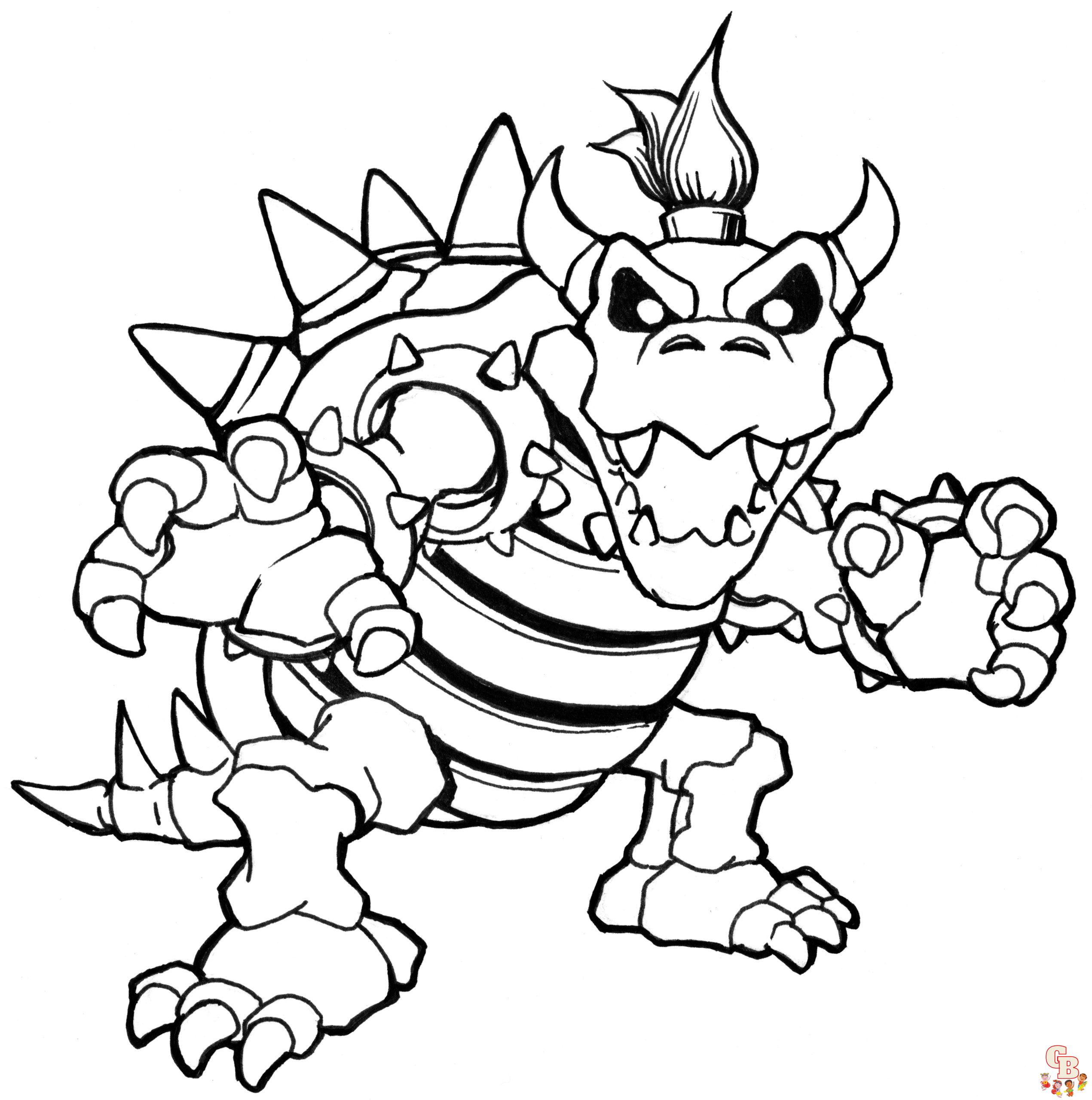 Coloriage Bowser