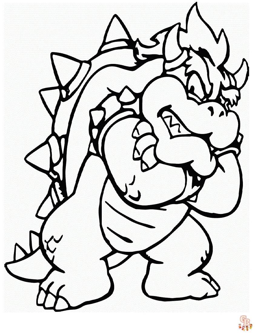 Coloriage Bowser