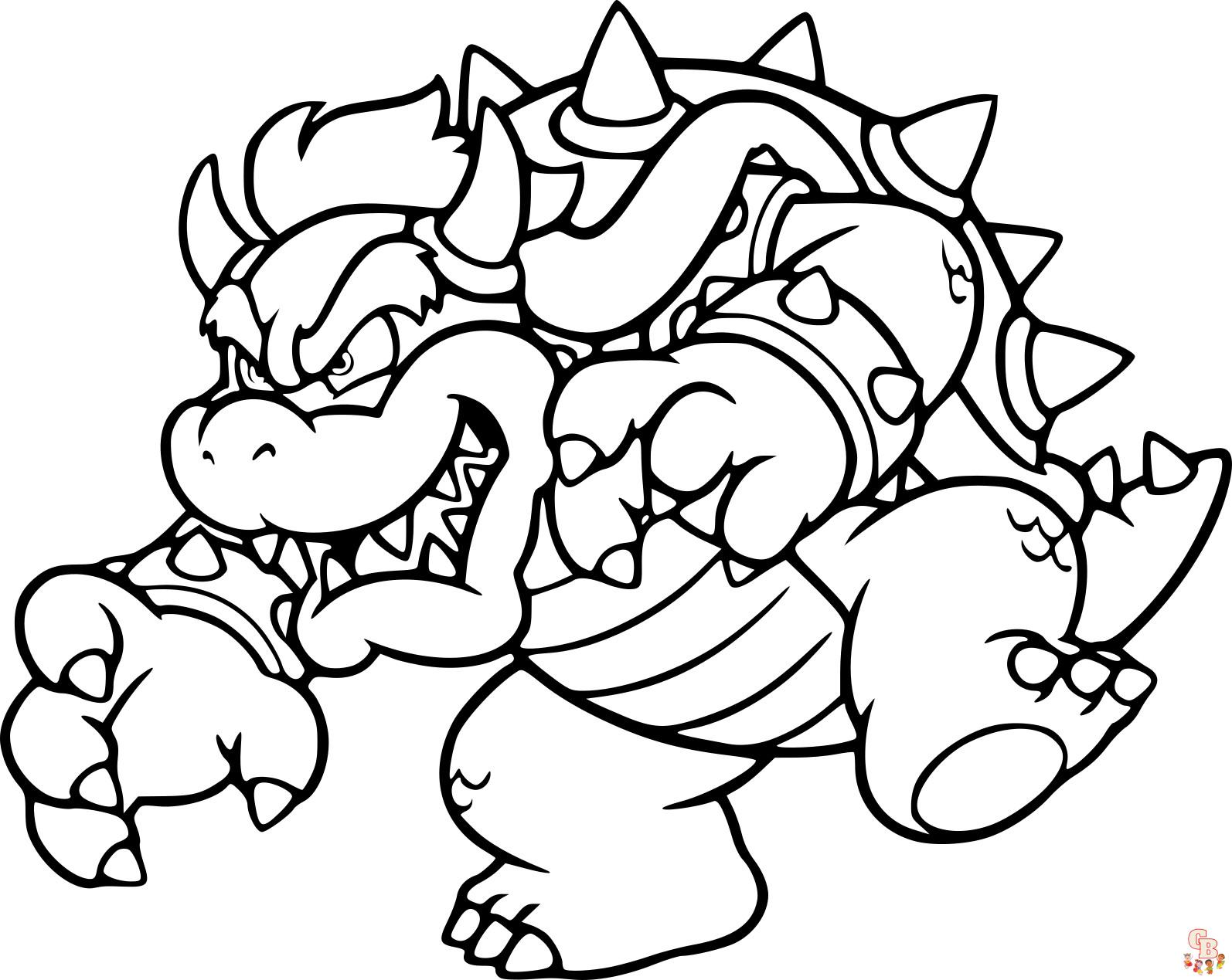 Coloriage Bowser