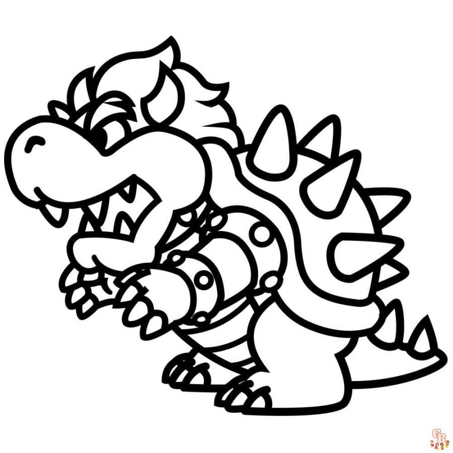 Coloriage Bowser