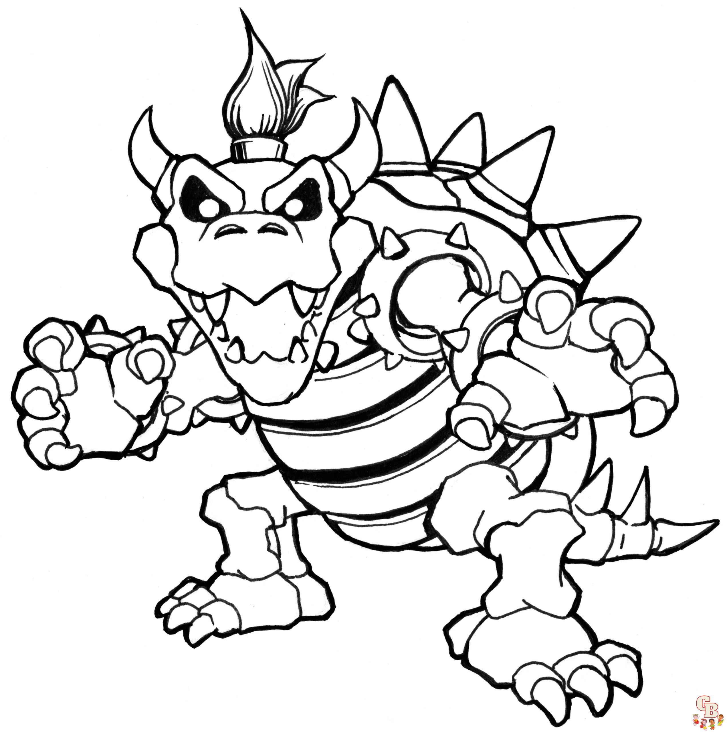 Coloriage Bowser