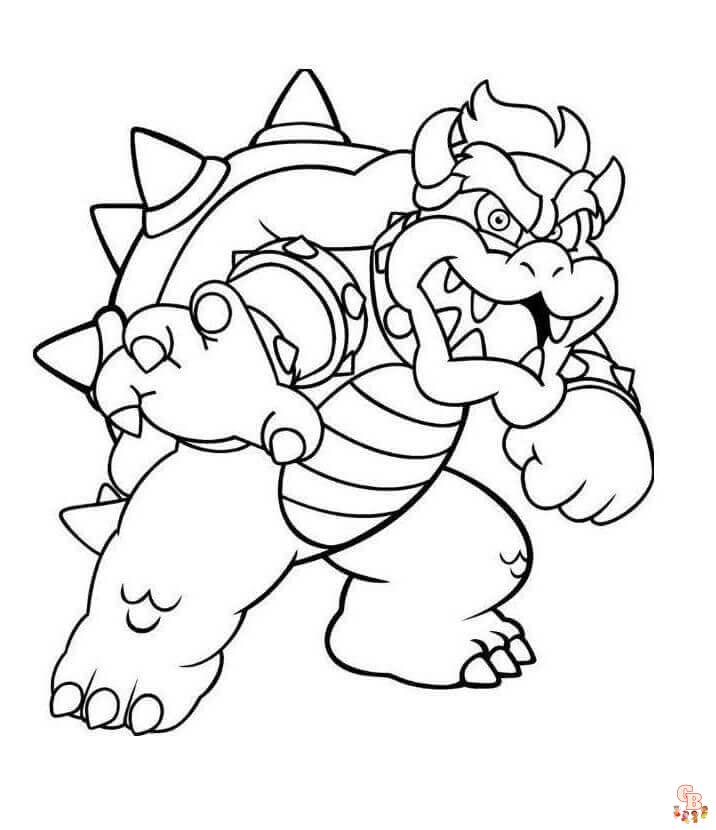 Coloriage Bowser