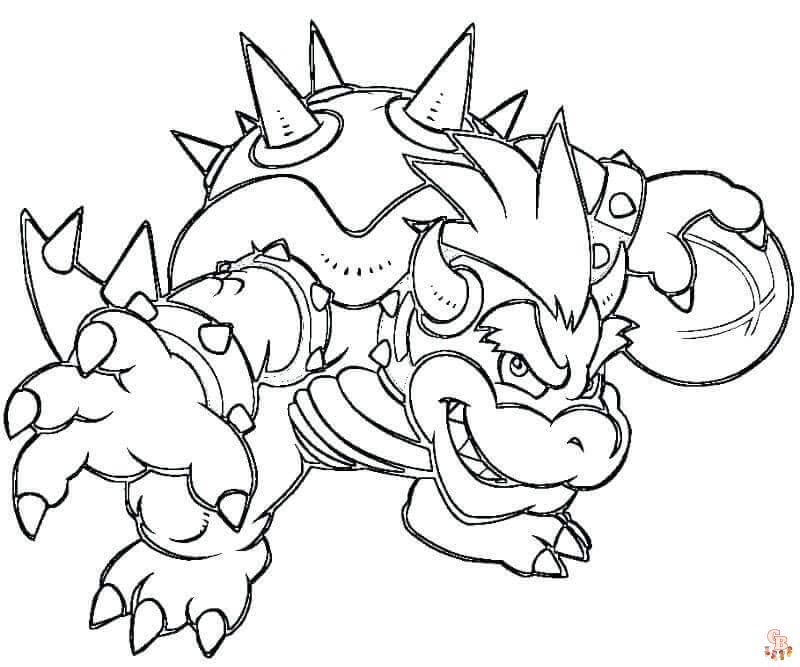 Coloriage Bowser