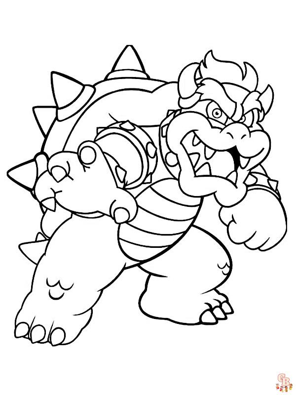 Coloriage Bowser