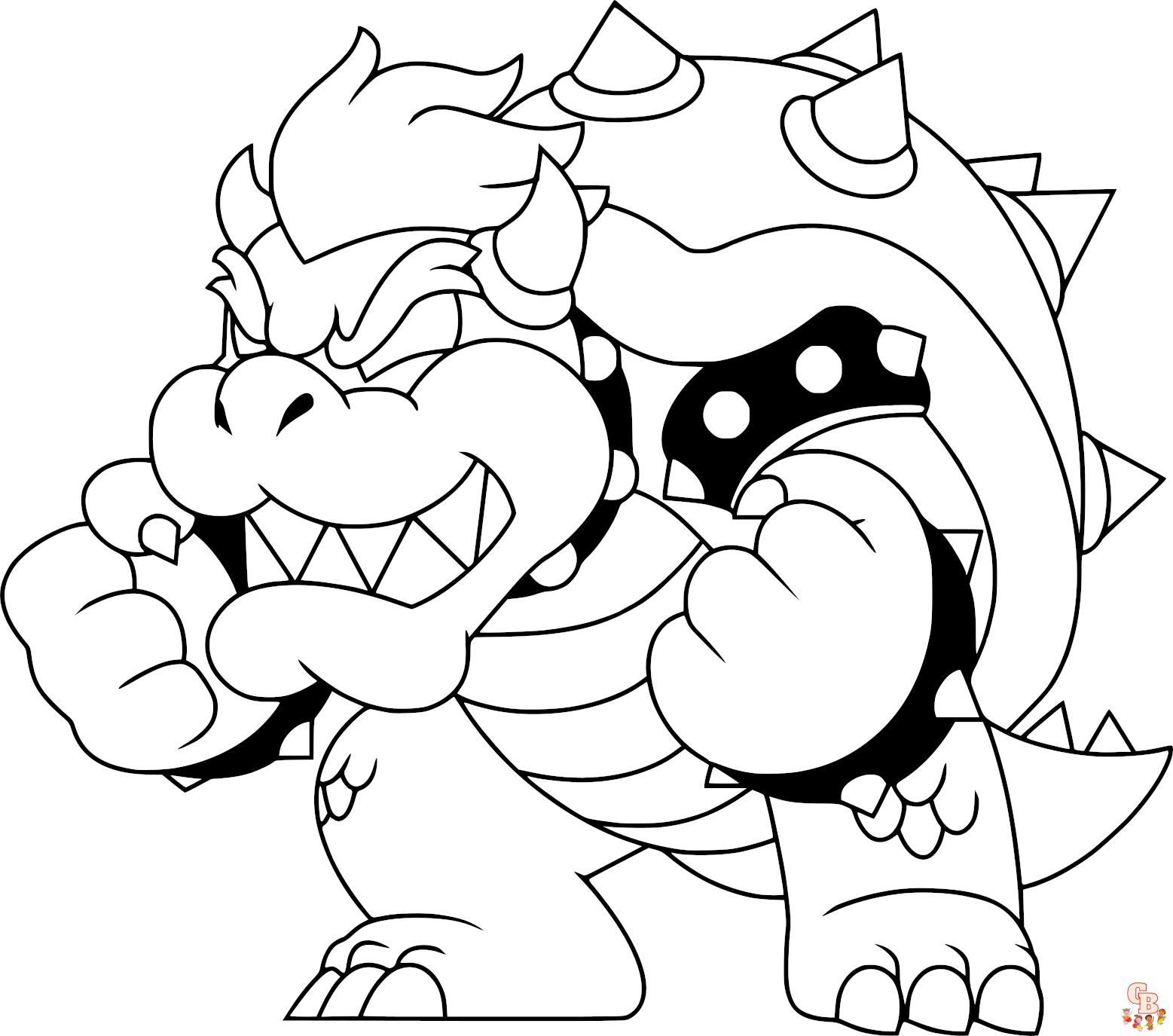 Coloriage Bowser