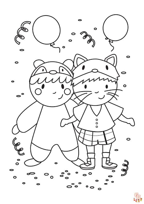 Coloriage Carnaval Maternelle