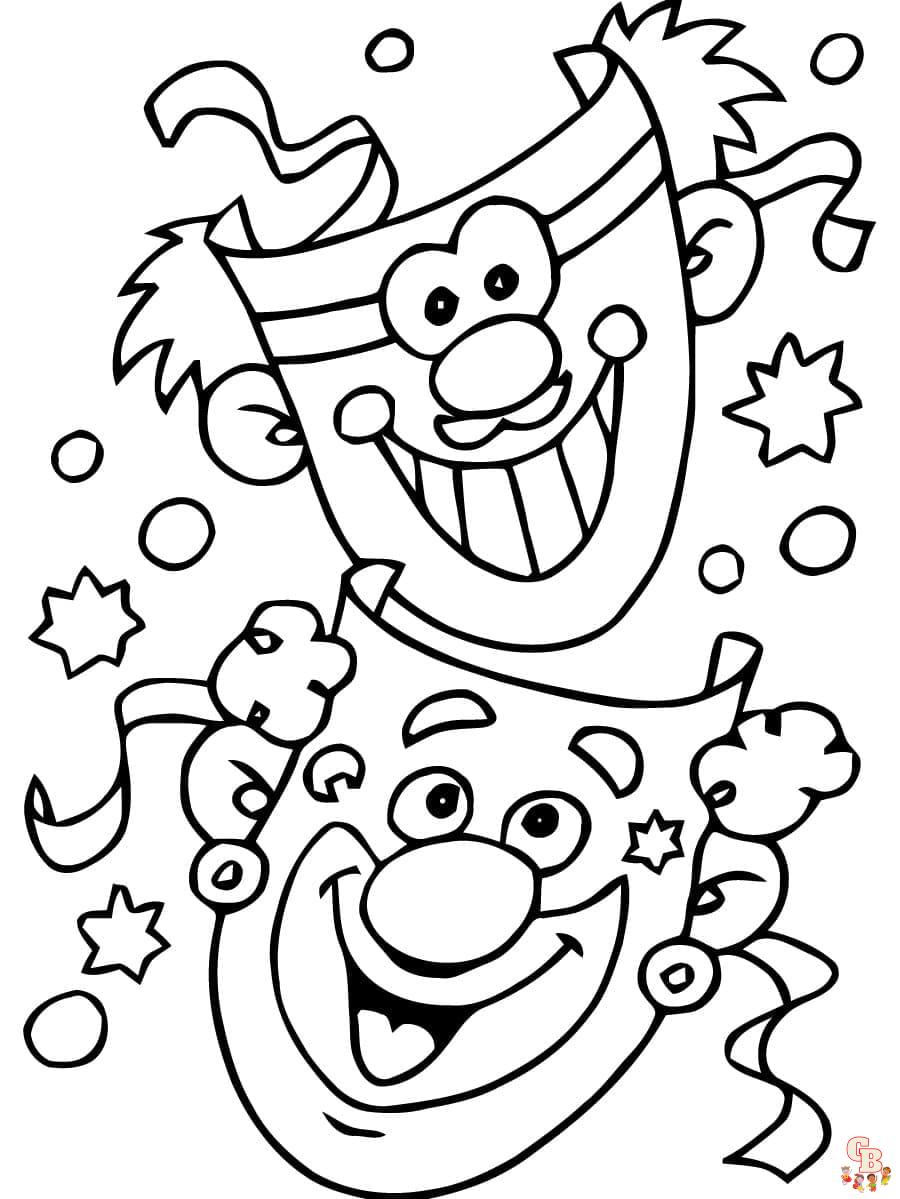 Coloriage Carnaval Maternelle