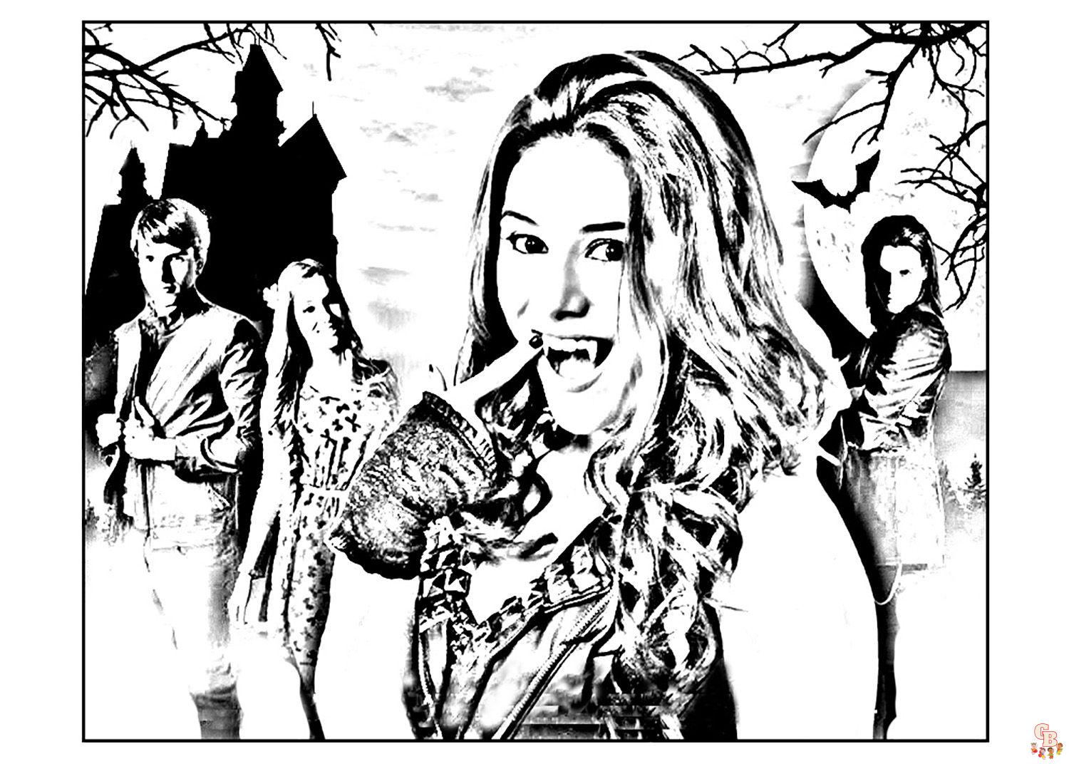 Coloriage Chica Vampiro