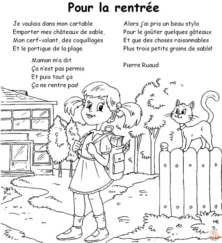 Coloriage Comptine