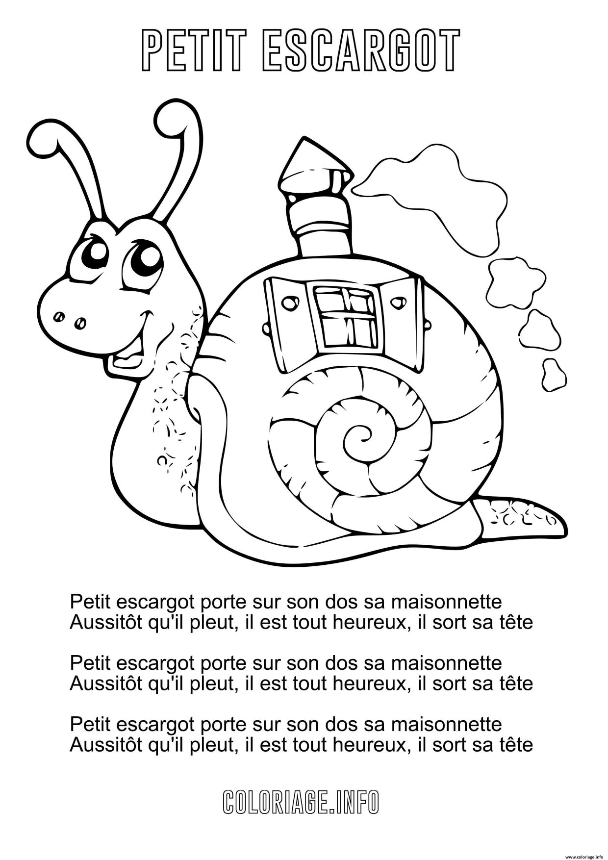 Coloriage Comptine