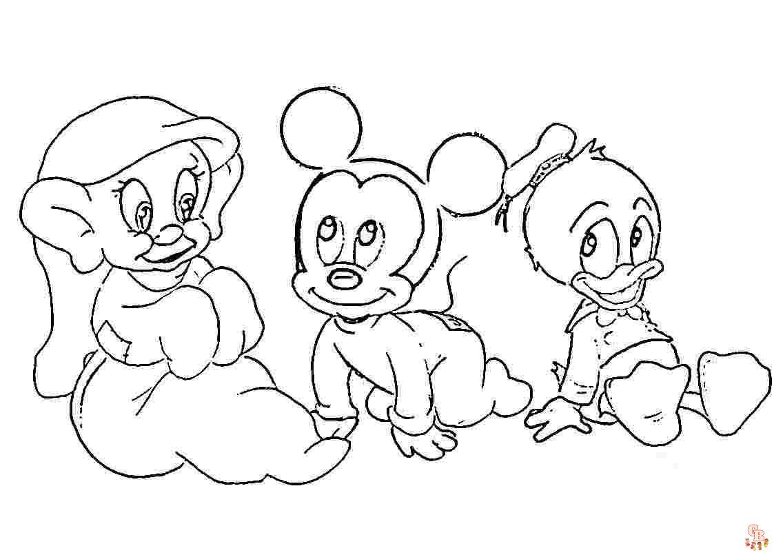 Coloriage Disney Bebe