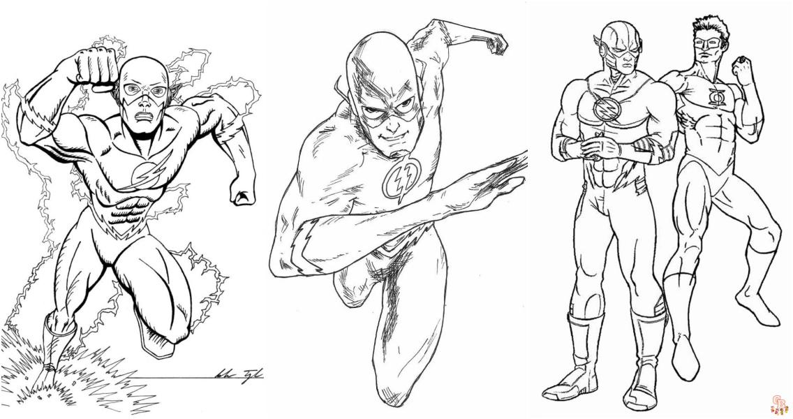 Coloriage Flash Super Heros