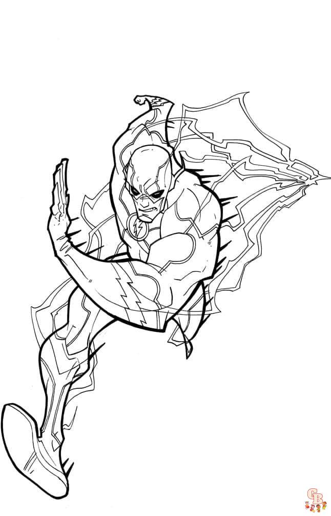 Coloriage Flash Super Heros