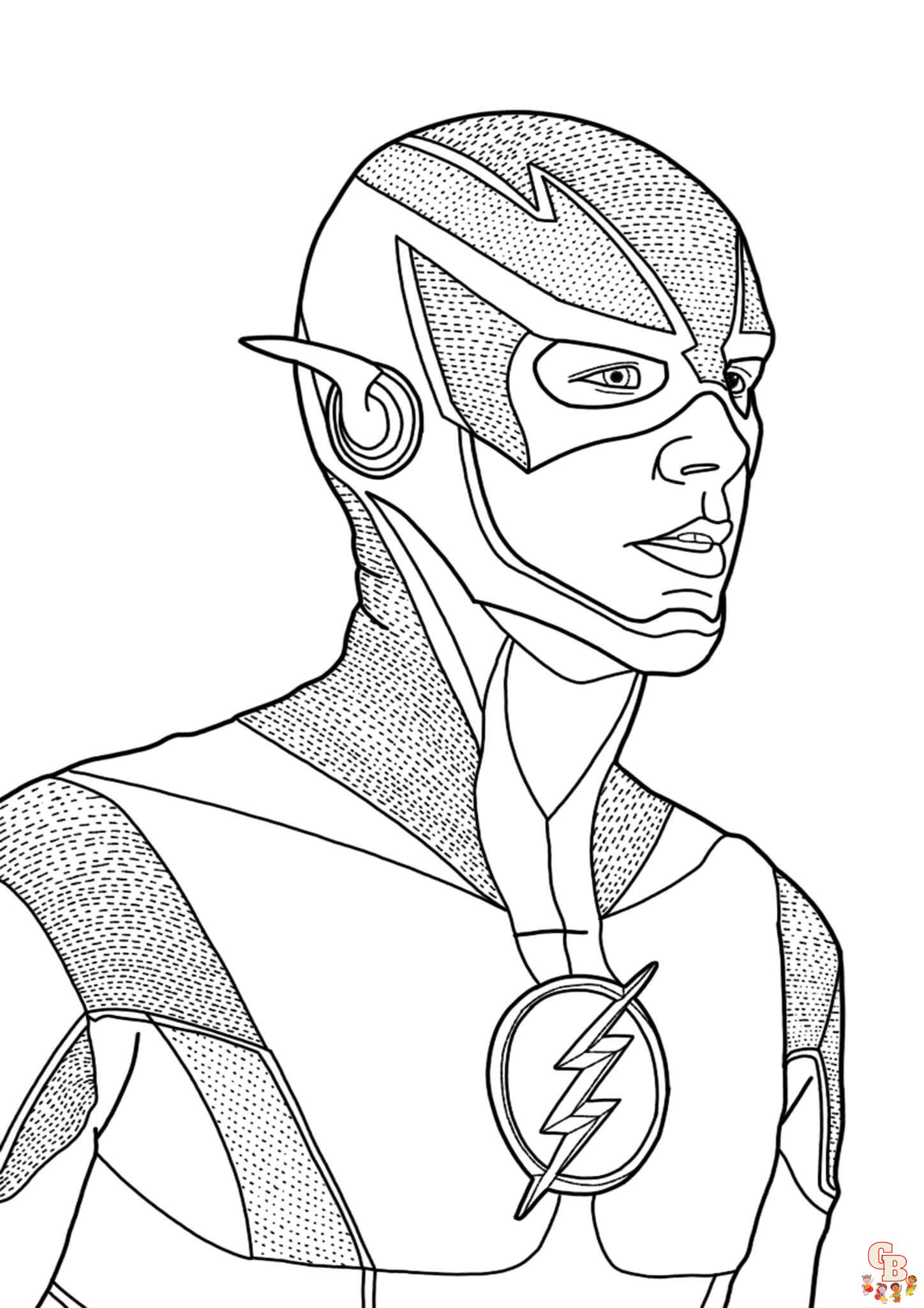 Coloriage Flash Super Heros