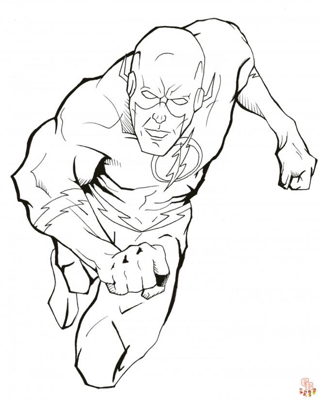 Coloriage Flash Super Heros