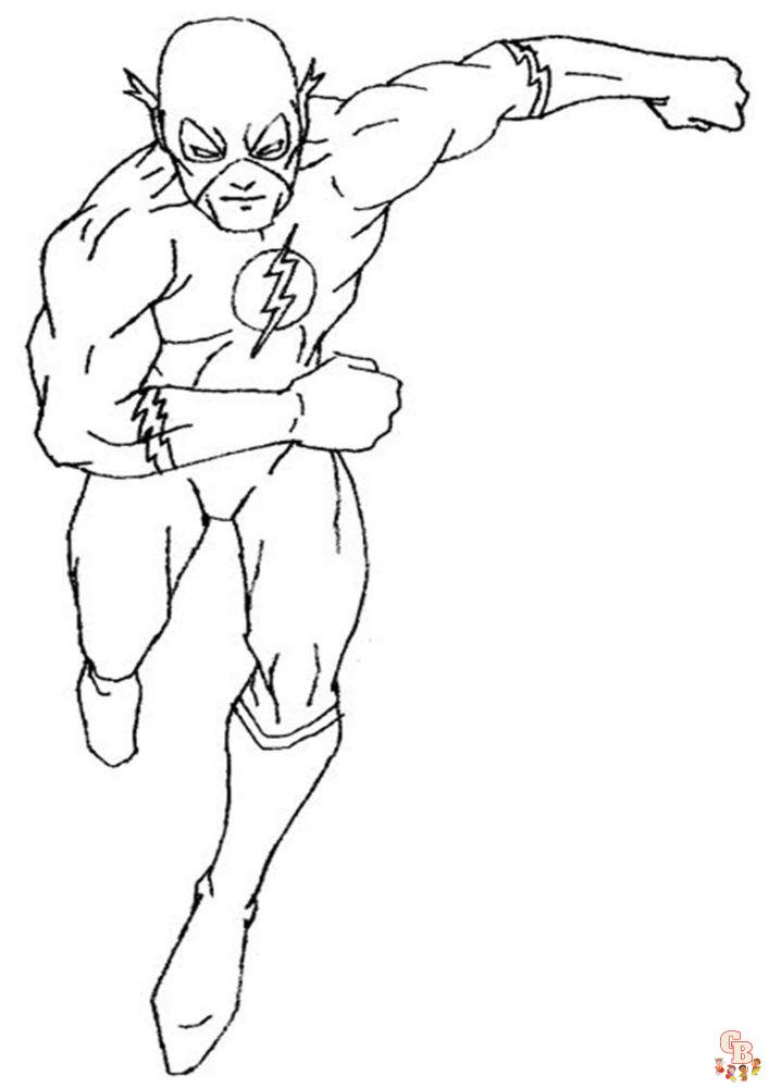 Coloriage Flash Super Heros