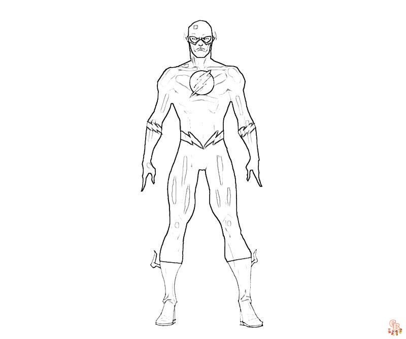 Coloriage Flash Super Heros