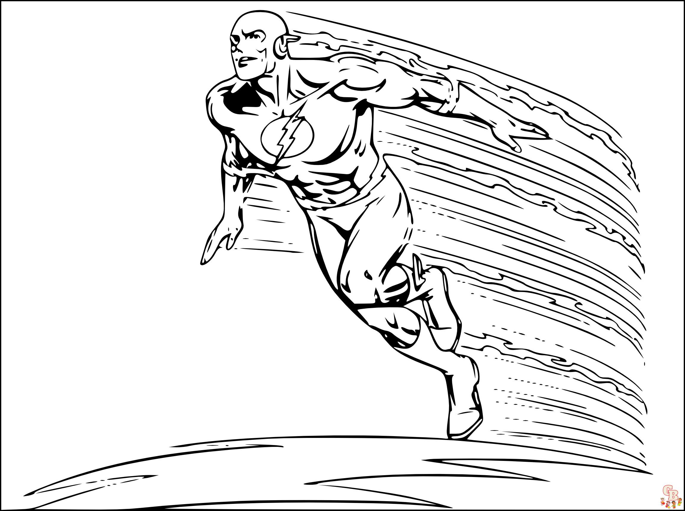 Coloriage Flash Super Heros