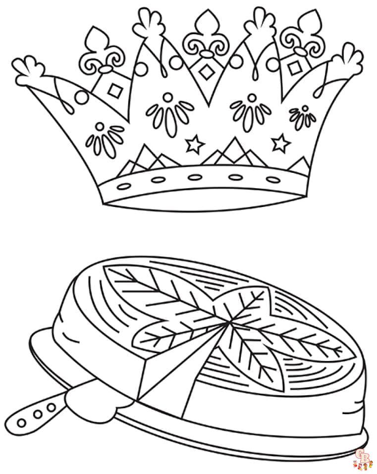 Coloriage Galette Des Rois