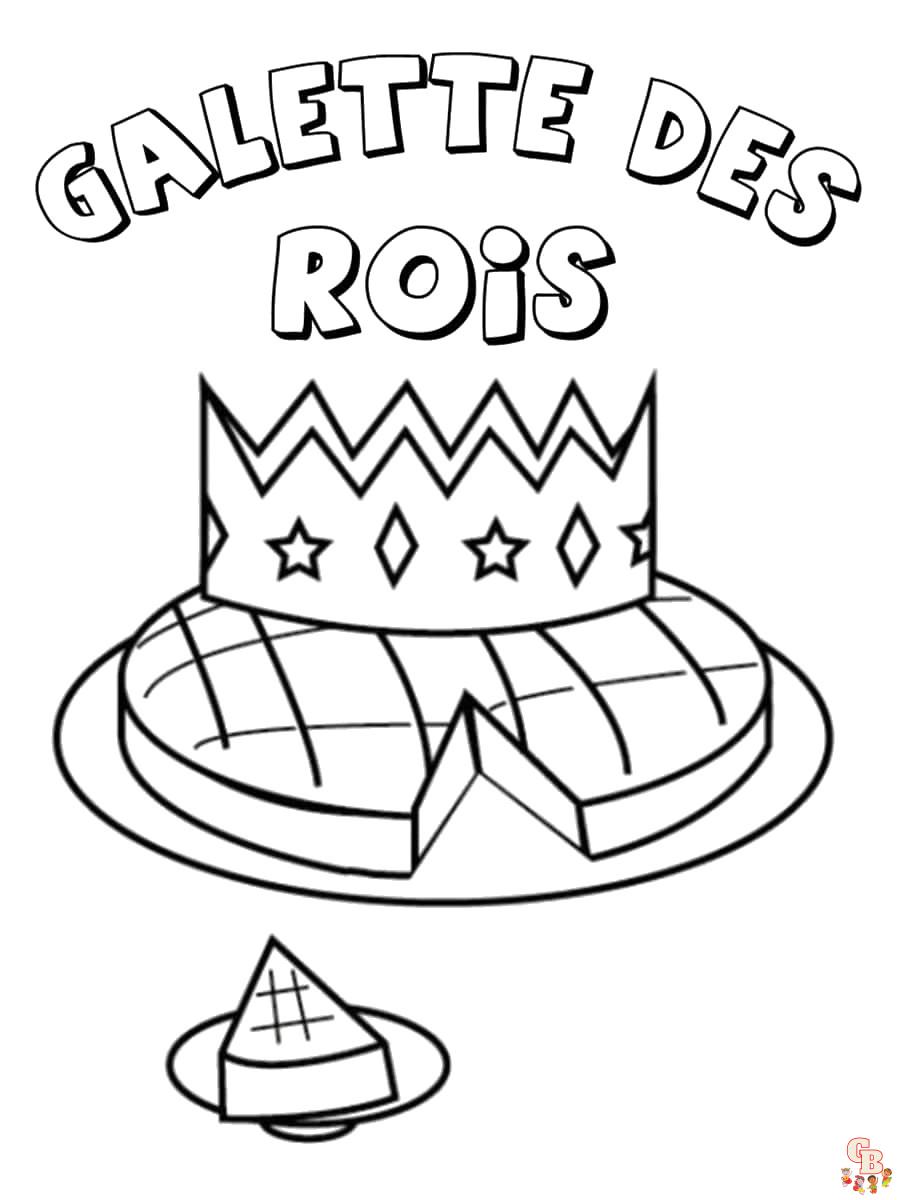 Coloriage Galette Des Rois