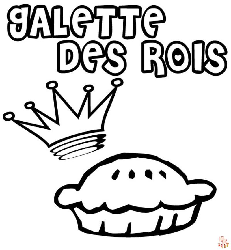 Coloriage Galette Des Rois