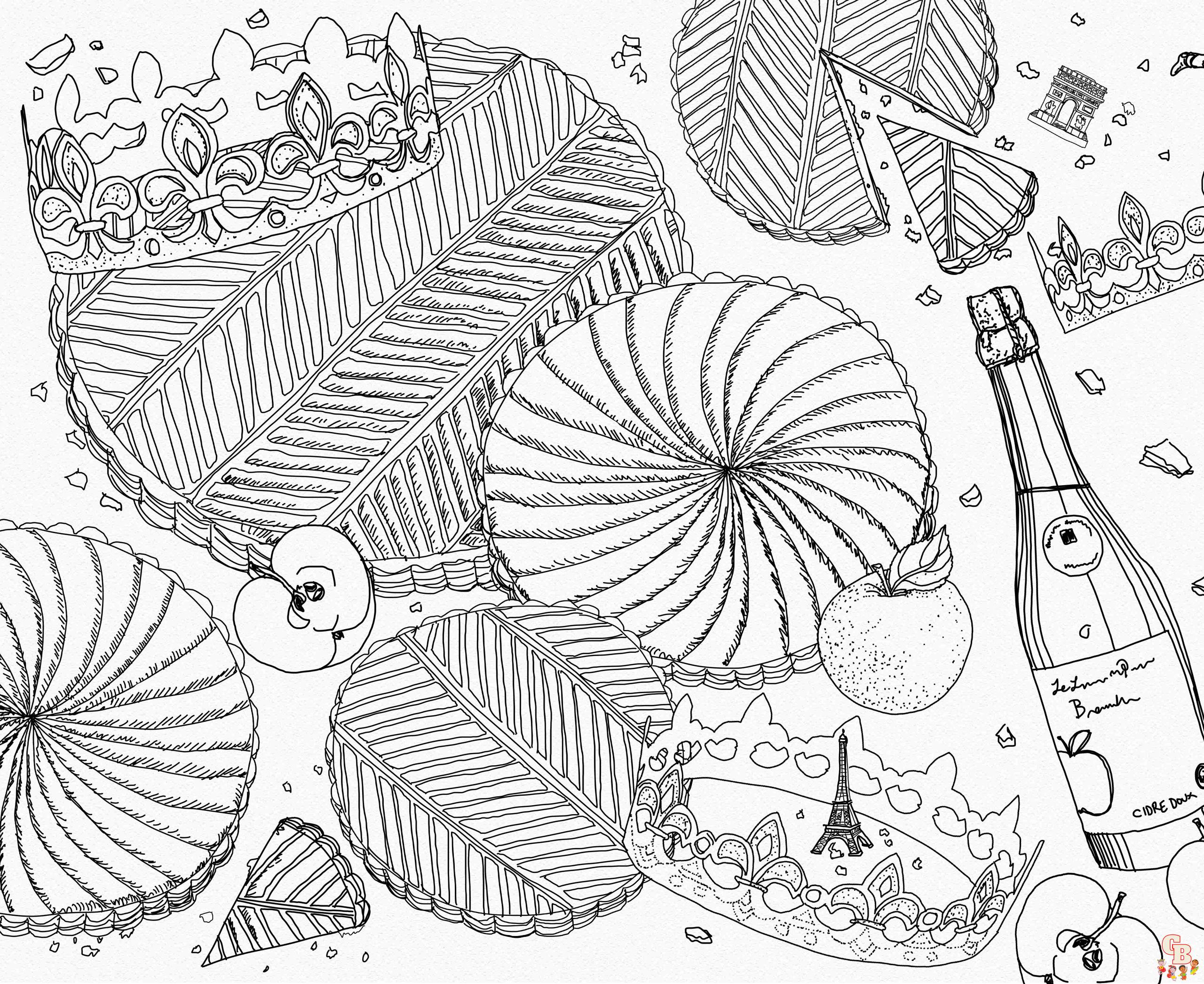 Coloriage Galette Des Rois