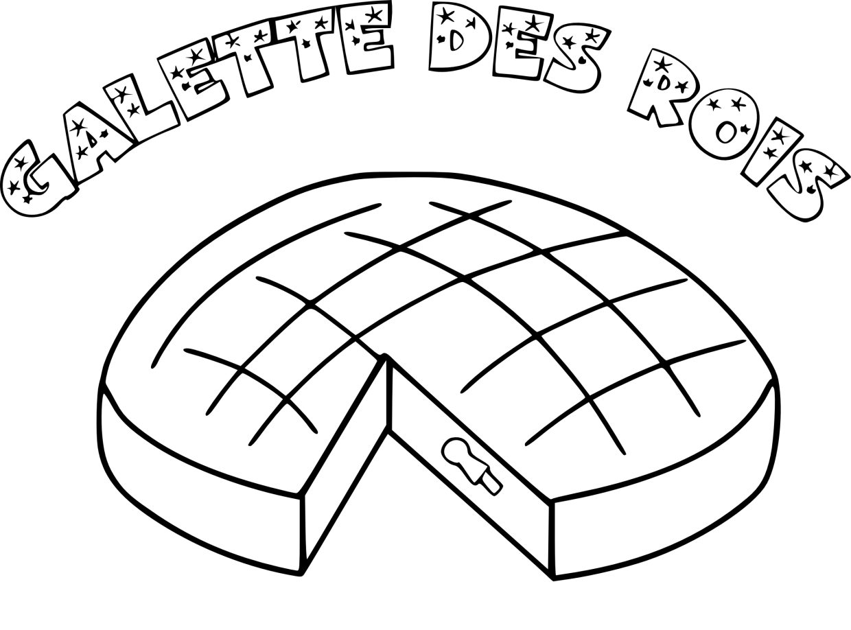 Coloriage Galette Des Rois