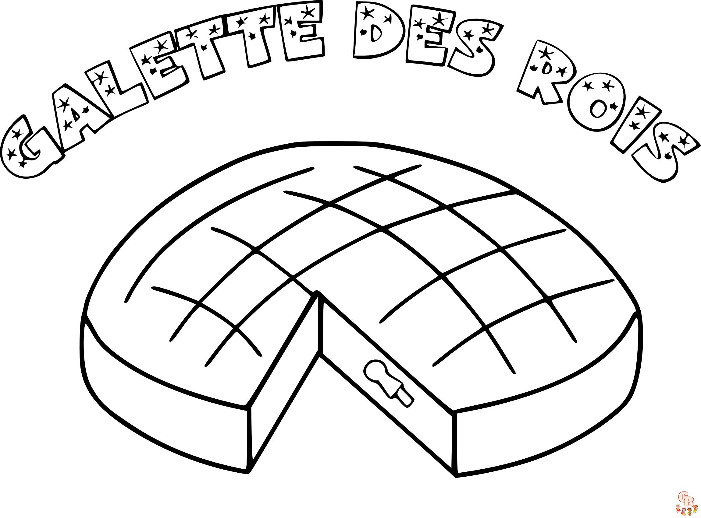 Coloriage Galette Des Rois