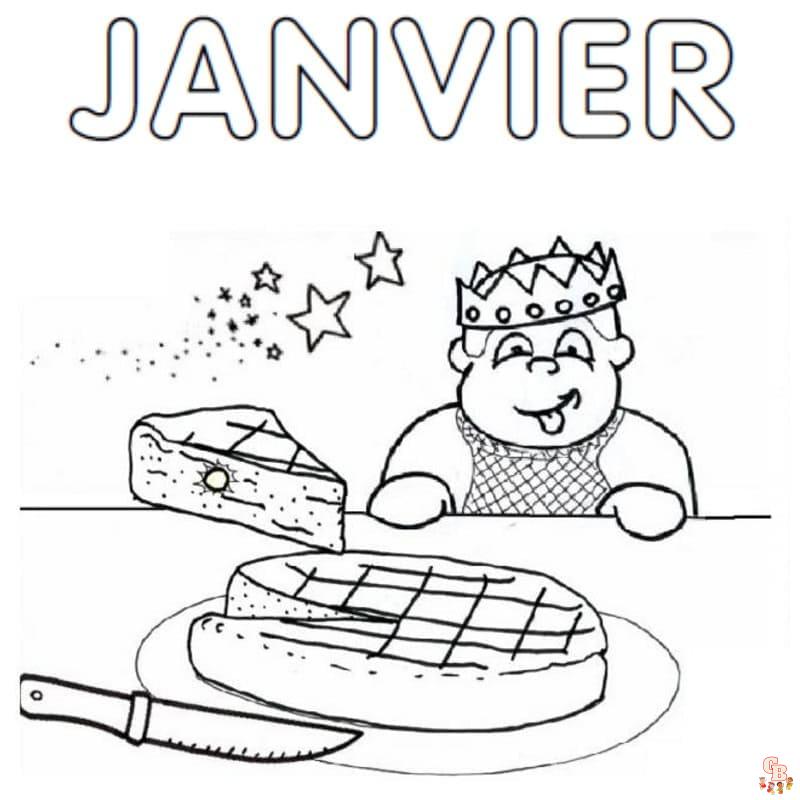 Coloriage Galette Des Rois